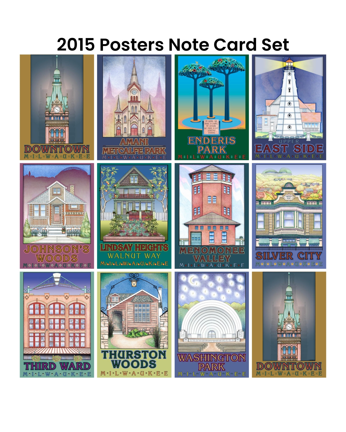 2015 Poster Collection Note Card Set