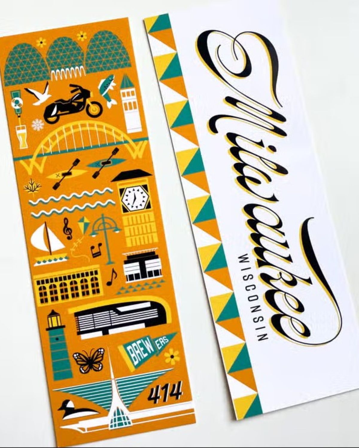 Milwaukee Icons Bookmark