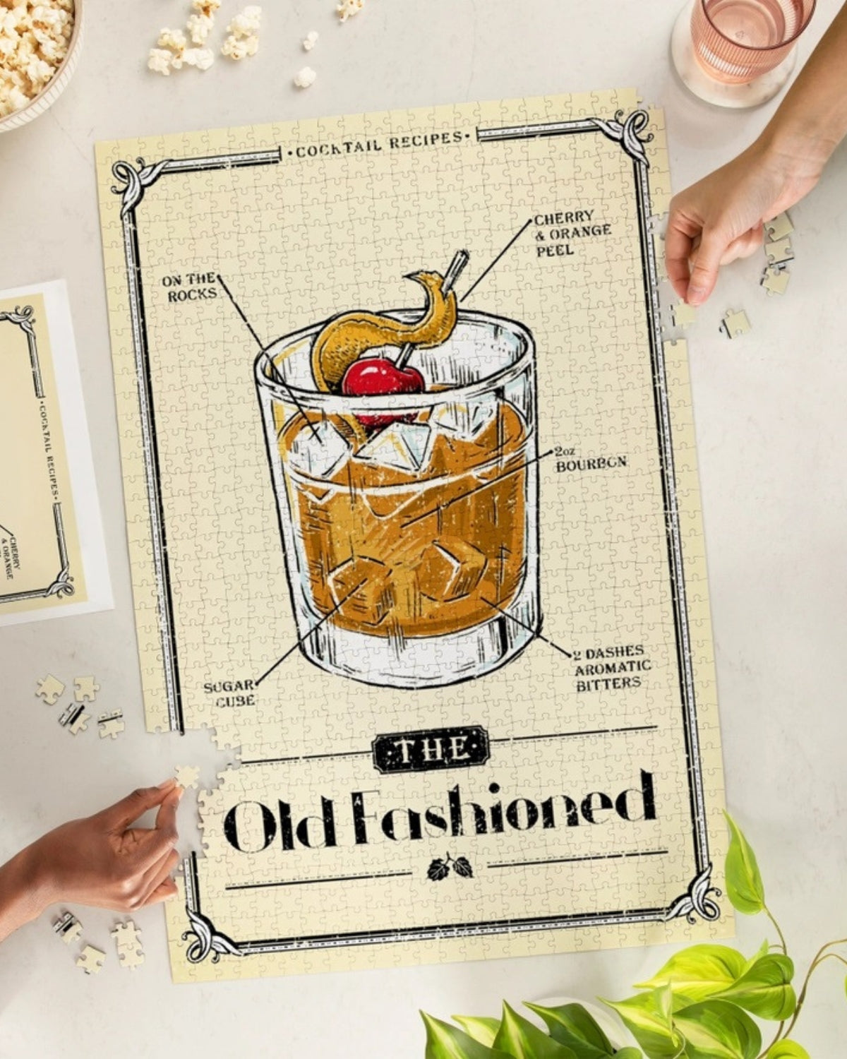 Old Fashioned Cocktail Recipe Puzzle
