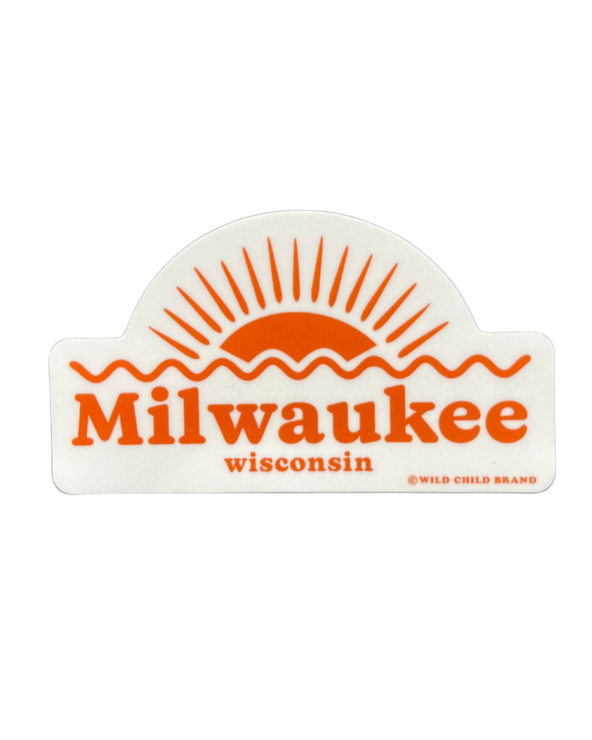 Milwaukee Wisconsin Sunrise Sticker