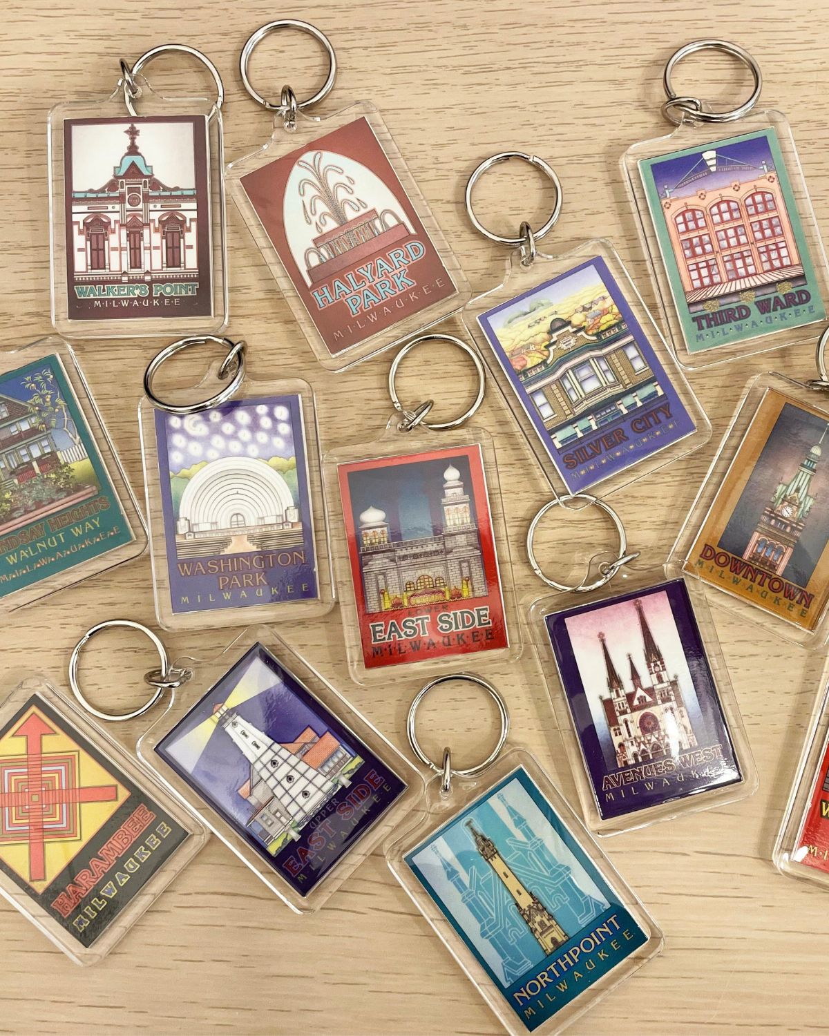 Milwaukee Neighborhood Keychain